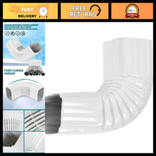 90  Downspout Gutter Elbows - 2x3 Positive Elbow, White Gutter Fittings, Roof Dr