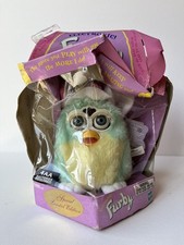 NIB Very Damaged Box Vintage 2000 Special Limited Edition Easter Furby Tiger