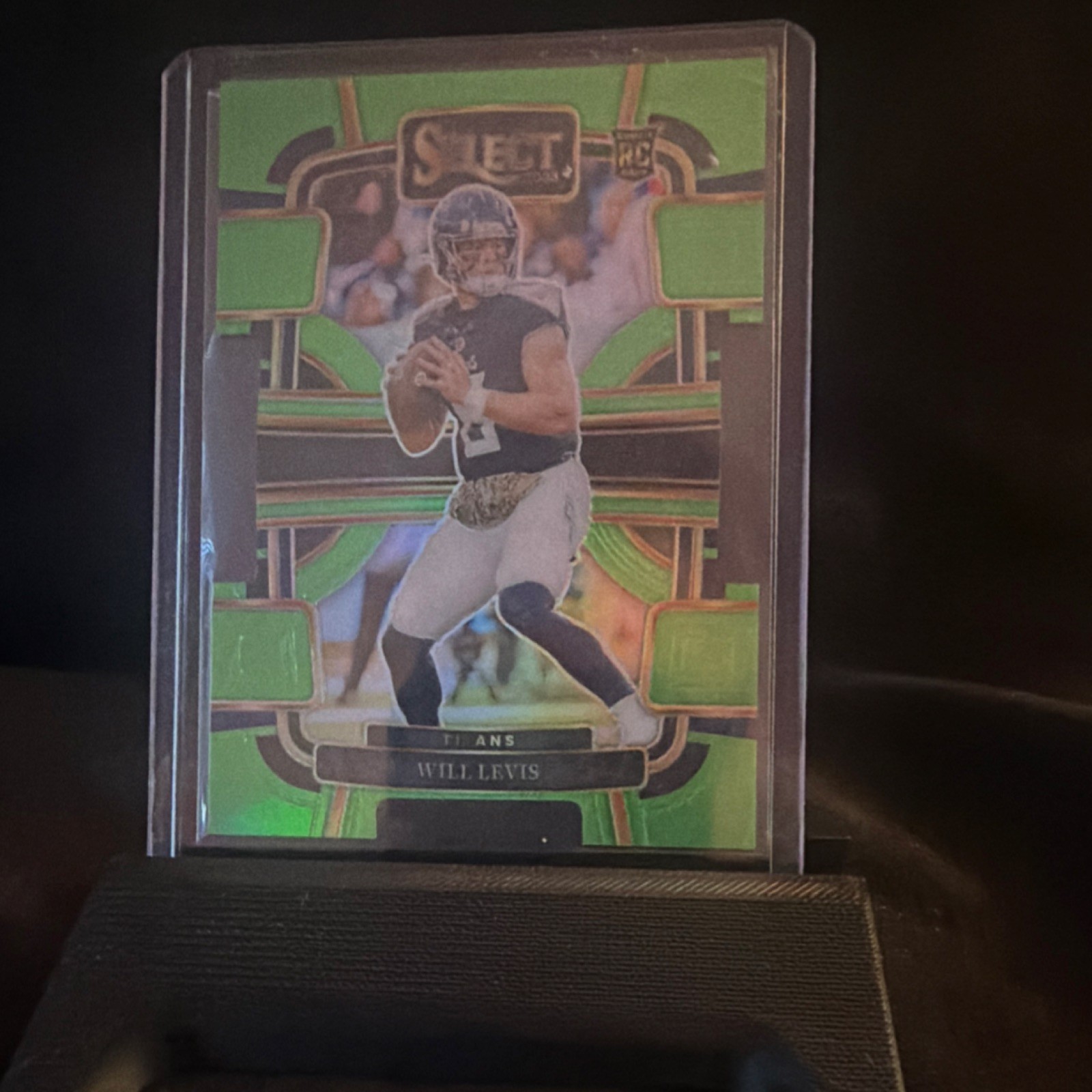 2023 Panini Select Concourse Will Levis #96 Neon Green Prizm Die-Cut /599 Rookie