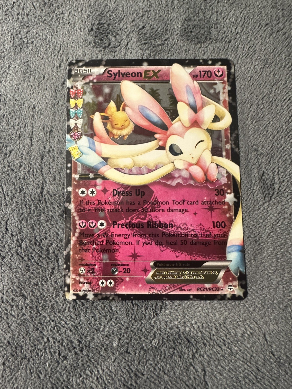 Pokemon Sylveon EX - RC21/RC32 Pokemon Generations Holo Card LP