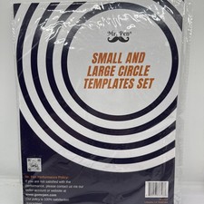 Portable Circle Templates Set - Durable Plastic Stencils for Drawing  Drafting