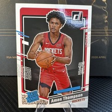 Panini 2023-24 Donruss Rated Rookie Amen Thompson #206 Houston Rockets