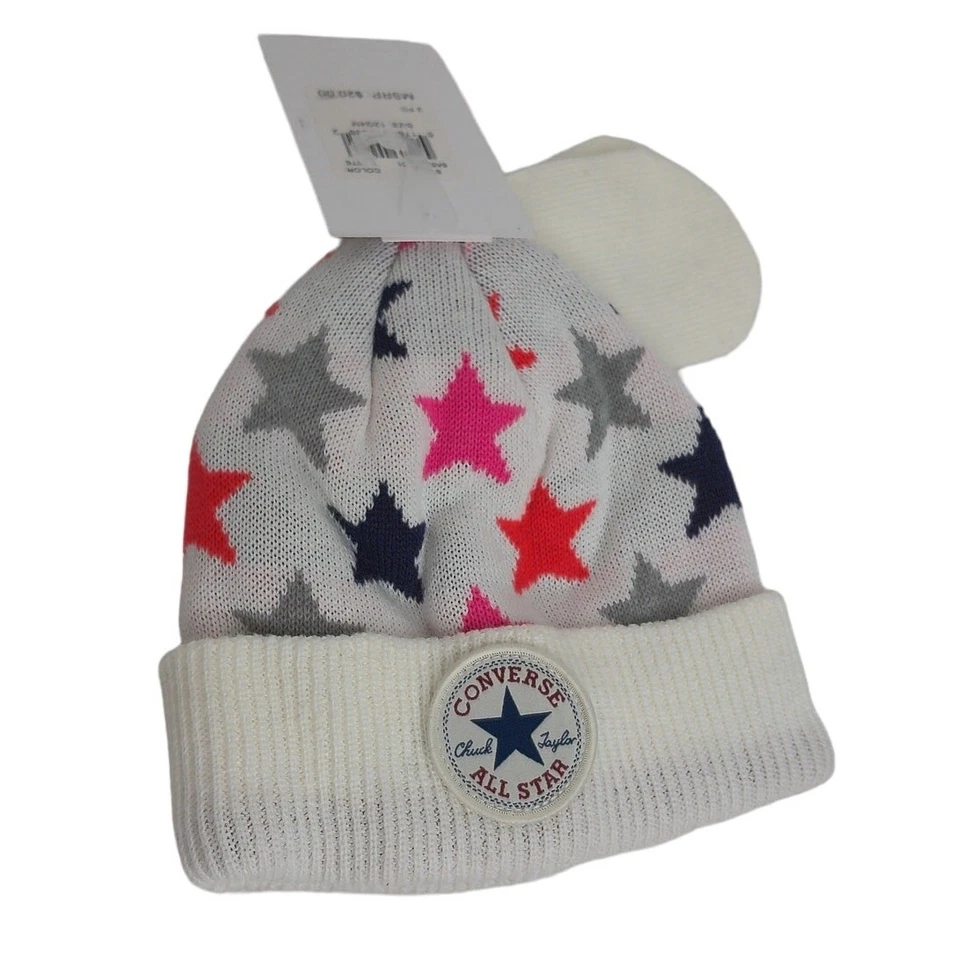 Converse Americana Stars Conjunto de Sombrero y Mitón Bebé Infantil 12-24 Meses Nuevo Foto 2 de 4