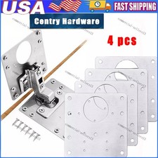 Hinge Repair Plate for Cabinet Door, 4x Stain...