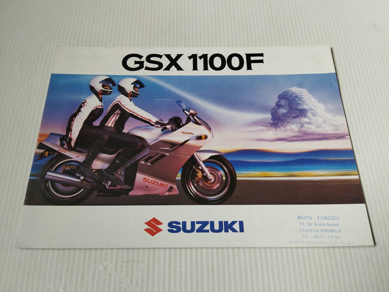 Catalogue Moto Vintage Suzuki GSX 1100 F 1988 - Idée Cadeau Idéale pour Motard