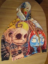 Nightmare Before Christmas Jack Skellington Colorful Hoodie Men's L Halloween