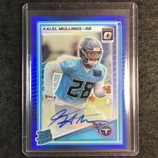 2025 Donruss Optic Football KALEL MULLINGS Rated Rookie Auto Blue 40/149 #262