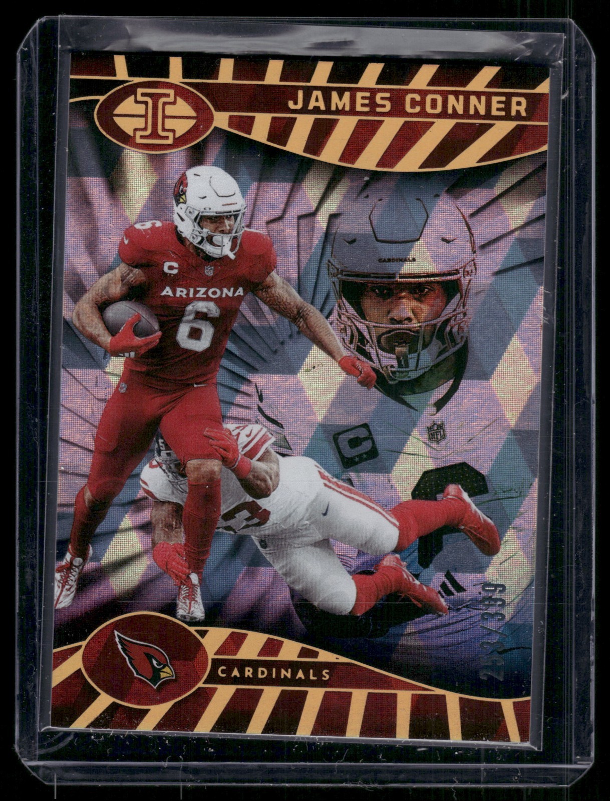 2022 Panini Illusions #2 James Conner Trophy Collection Cubic #/399