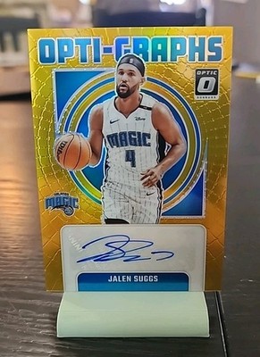 Jalen Suggs 2024-25 Panini Donruss Optic Basketball Opti-Graphs Auto Gold /10