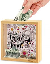 Piggy Bank for Kids. Wooden Money Coin Bank for Boys and Girls  Coin Bank Money B