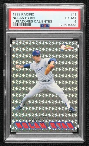 1993 Pacific Prisms Jugadores Calientes Nolan Ryan #15 PSA 6 HOF