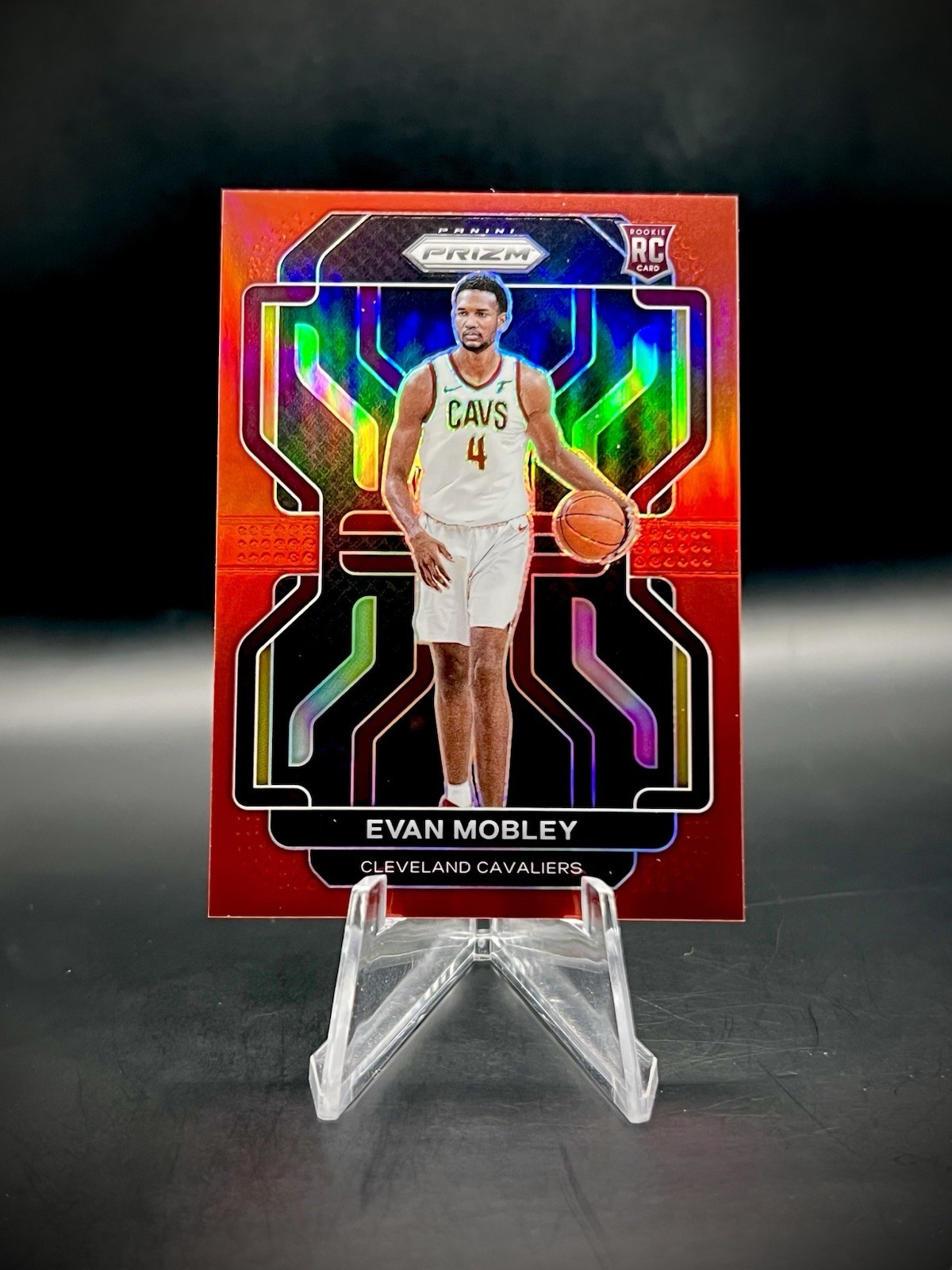 ❤️2021-22 Panini Prizm #325 Evan Mobley True Red Ruby Prizm /299 Rookie RC