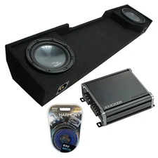 1988-1998 Chevy CK Silverado Ext Truck Harmony R124 Dual 12" Sub Box & CXA400.1