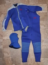 1986 Vintage Neptune USA Redline 3 Piece Wet Suit 7mm Women's Size 5