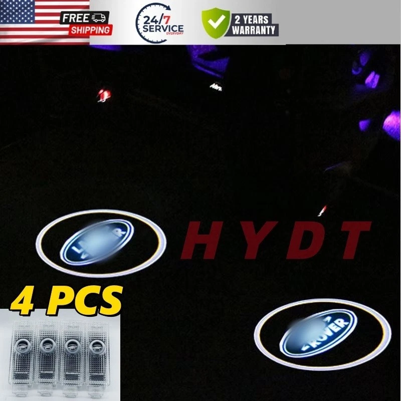 Luces de sombra de bienvenida de cortesía LED láser para puerta 4 piezas para Land Rover Range Rover Foto 2 de 3