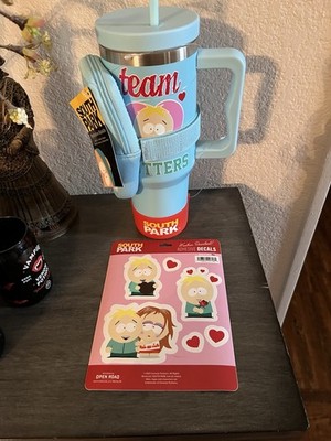 2026 South Park ''TEAM BUTTERS'' 40oz Tumbler Hydration Bundle Boot Pouch + BONUS