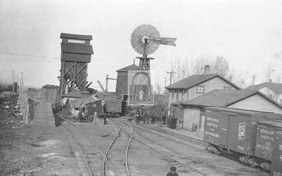 Railroad Train Station Depot Wreck Kensal North Dakota ND - Reprint