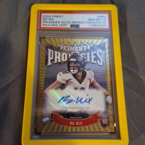 2024 Topps Finest Prodigies Auto-Refractor Rookie Autograph #P-BN Bo Nix Broncos