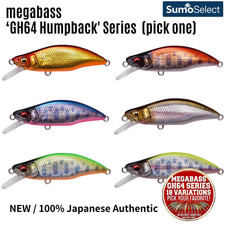 MEGABASS Freshwater Trout Lure "GH64 HUMPBACK" Series NEW(Variation/Select Item)