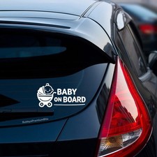 Baby On Board Sticker Child Children Kids Funny Window Bumper Arrow Car Decal
