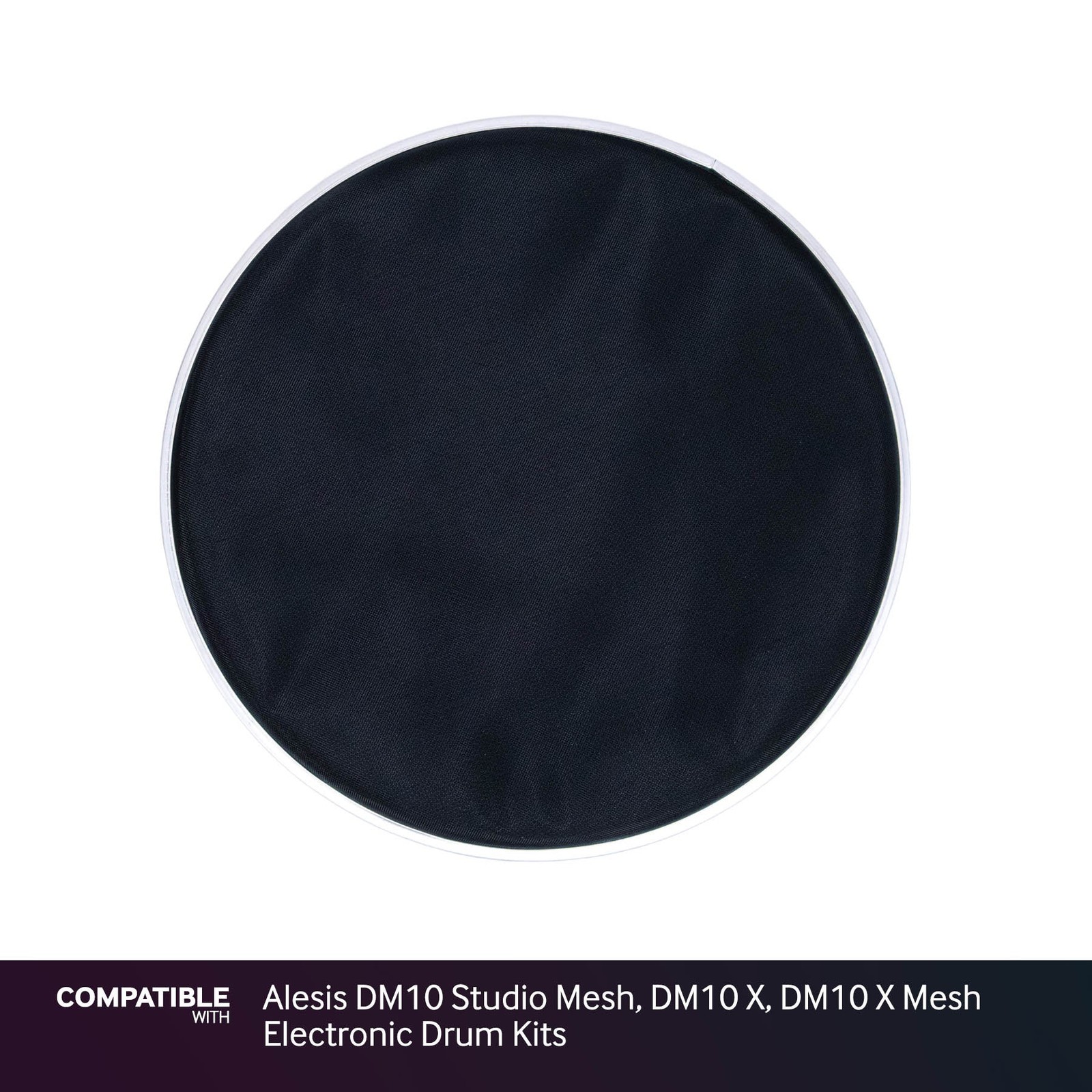 Black 10" Mesh Drum Head for Alesis DM10 Studio Mesh, DM10 X, DM10 X Mesh Electr