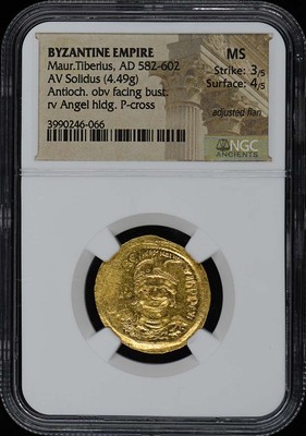 AD 582-602 Maur.Tiberius BYZANTINE EMPIRE AV Solidus NGC MS | eBay