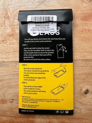 Premium Tempered Glass Screen Protector IPHONE 14 PRO MAX