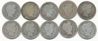 LOT OF 10 DIFFERENT BARBER SILVER DIMES 1900 TO 1916