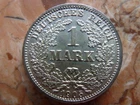 1 Mark 1905 D, Silver, Good Condition XF-UNC.