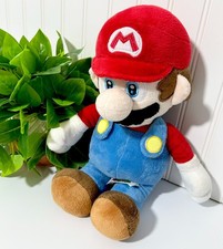 Super Mario Plush Official Nintendo Mario Stuffed Toy Red Hat Blue Overall
