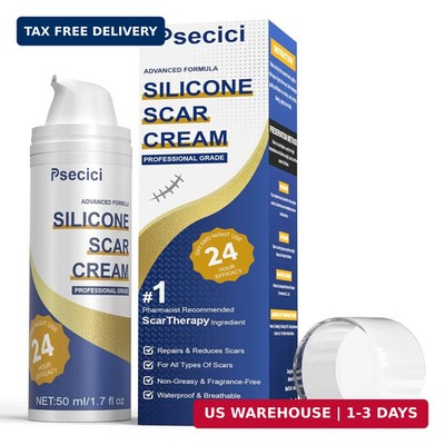 Psecici Scar Cream,Advanced Scar Gel,Silicone Scar Gel,Scar Removal Cream For Su
