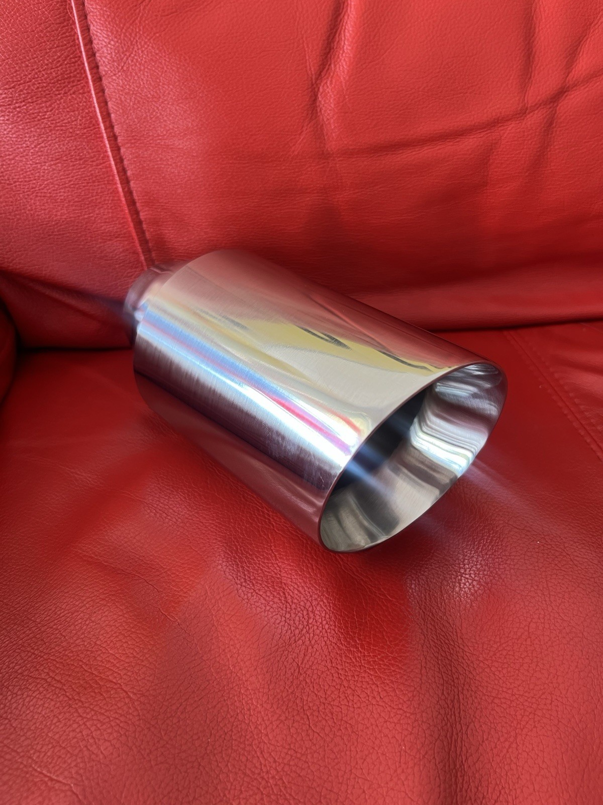 SLANTED 4INCH DOUBLE WALL EXHAUST STAINLESS TIP