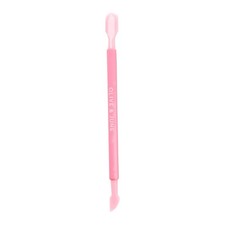 Manicure Cuticle Pusher Dual Ended Plastic Tool Rubberized Grip Olive June Safe