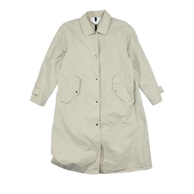 Arket Trenchcoat Damen Größe 34 beige lang leicht Taschen Oversize