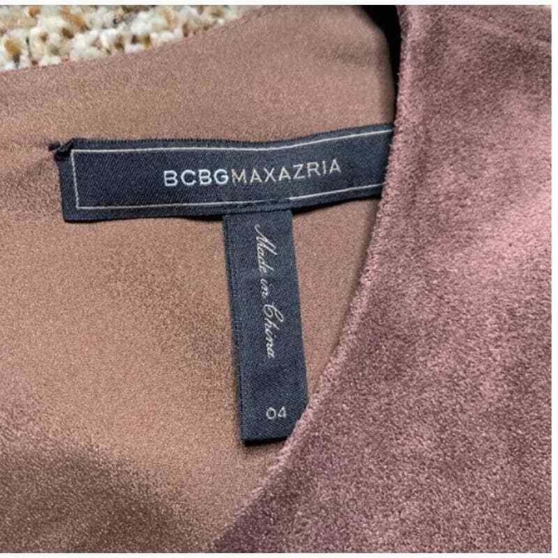 BcbgMaxazria Womens Brown Suede Short Sleeve Fit & Flare Darra Faux Dress Size 4 | eBay BcbgMaxazria Womens Brown Suede Short Sleeve Fit & Flare Darra Faux Dress Size 4 | eBay