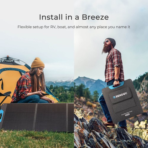 Renogy 200W Waterproof Foldable Portable Solar Panel Power Backup for RV Camping - Picture 2 of 6