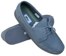 ELITE Mens Melbourne Grey Leather Lace Up Bowls Shoes Ex Display Marks UK 14