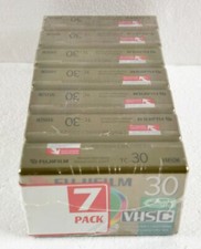 7 Fujifilm VHS-C Tapes Pro Premium High Grade Camcorder 30 min Video Cassettes