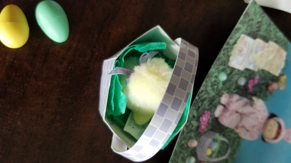 Eden Vintage Madeline Spring Gift set 8” Doll with easter basket MINT