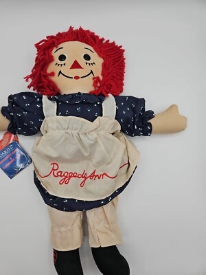 Raggedy Ann 85th Birthday Edition Soft Rag Plush Doll by Applause 17 