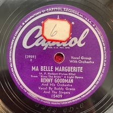 BENNY GOODMAN Capitol 15409 78rpm (Jazz, Big Band, Bop, 1949)