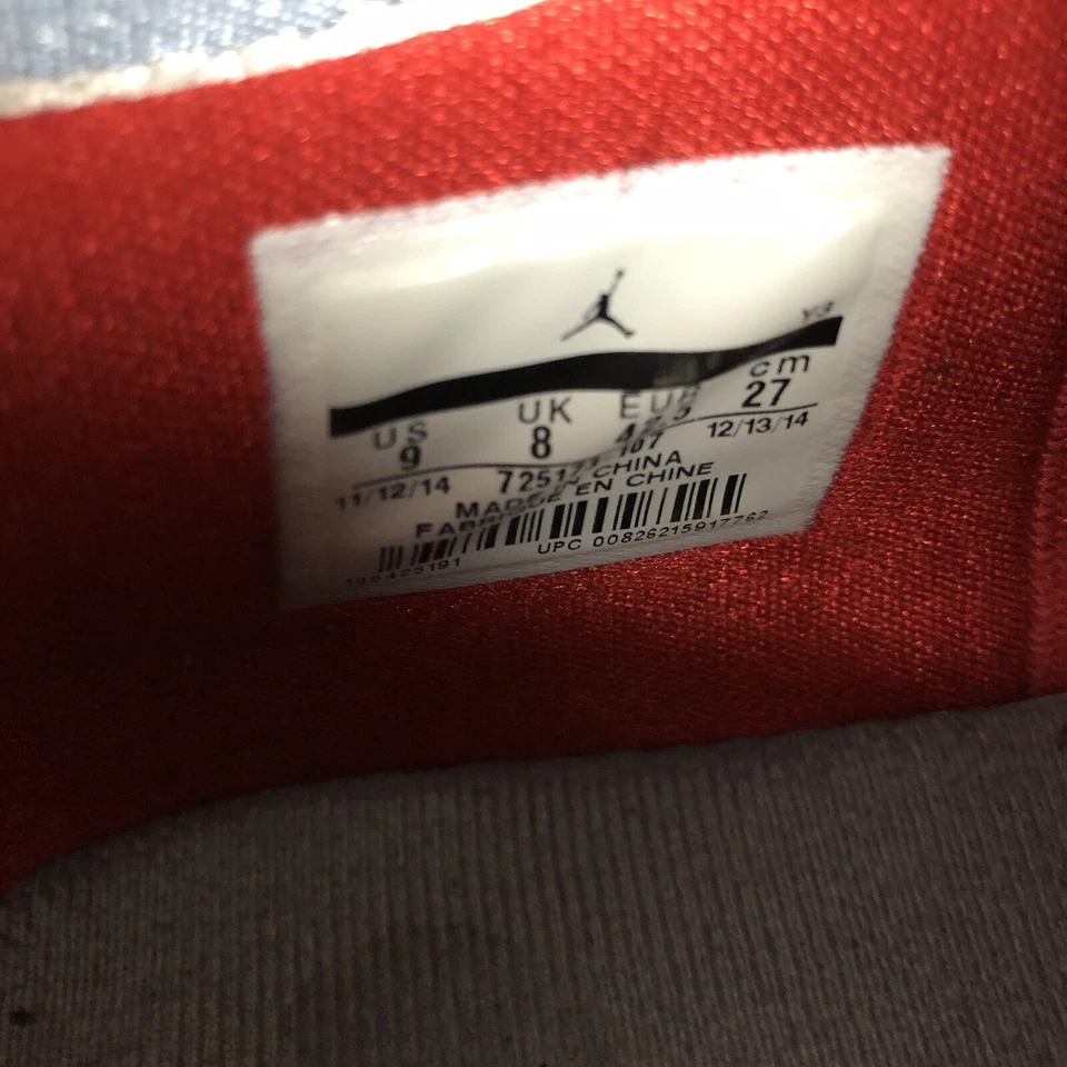 Nike Air Jordan CP3 VIII AE Chris Paul Blanco Rojo Real Azul Para Hombres 9 FORMA ÁSPERA Foto 3 de 4