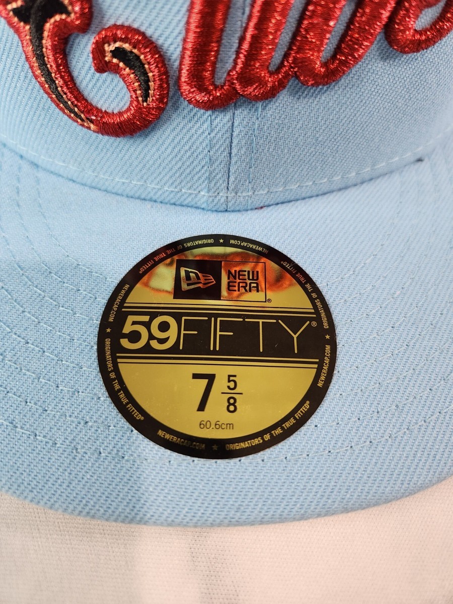 New Era Chicago Cubs 59fifty Script Fitted Hat Size 7 5/8 New Era Chicago Cubs 59fifty Script Fitted Hat Size 7 5/8