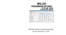 RPS-222 Programming Software Jetstream JT-222 SOFTWARE ONLY
