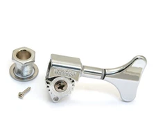(1) Wilkinson Chrome Open Gear Right Hand/Bass Side Mini Bass Tuner TK-7556-010