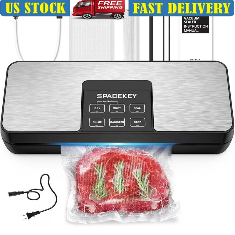 8-in-1 Vacuum Sealer Machine 85Kpa with Bag Storage
