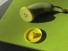 Casquette banane. Conserve les extrémités coupées de concombre banane courgette fraîches. Joli objet de cuisine