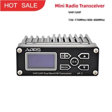 APRS AP-2 Mini Radio Transceiver VHF/UHF 136-174MHz/400-480MHz Dual Band FM #F6