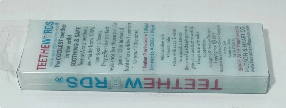 Teethewords Mint Green #HANGRY Teething Baby Toy Teether - Image 3 of 4