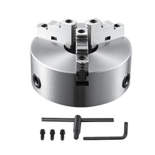 VEVOR Mandrino Autocentrante a 3 Griffe per Tornio Diametro 200 ± 5 mm Foro 65mm